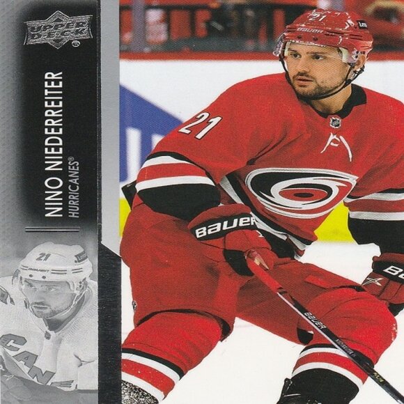 Nino Niederreiter - 2021/2022 Upper Deck Series 2 Hockey Card - Picture 1 of 2